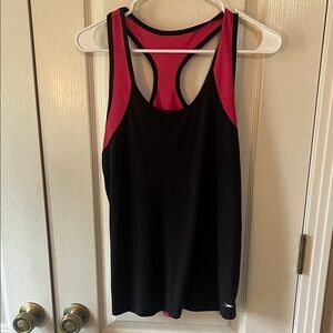 Black and Pink Women's Tank Top